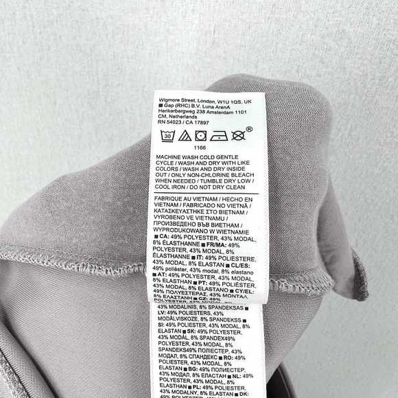 ATHLETA Pants Womens Small Light Gray Seasoft Wide Crop Tinsel Athletic Workout - Picture 13 of 16